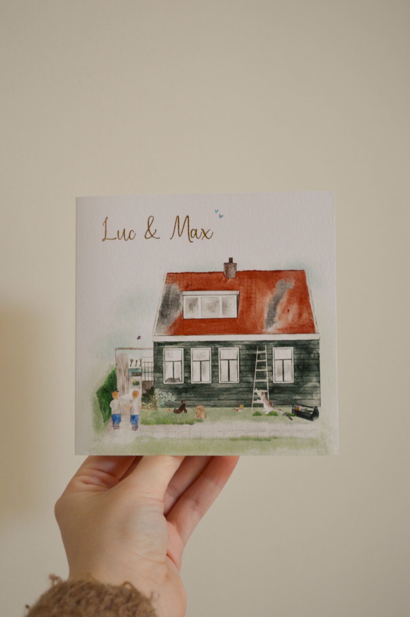 Geboortekaartje Luc & Max